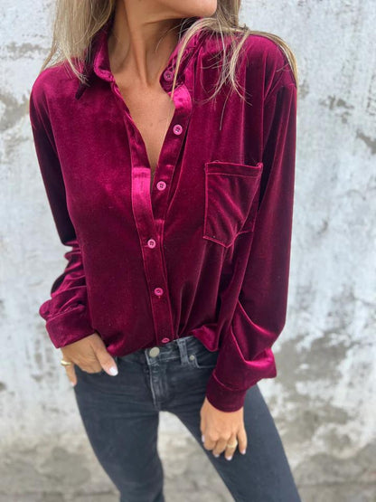 Selene | Velvet Blouse