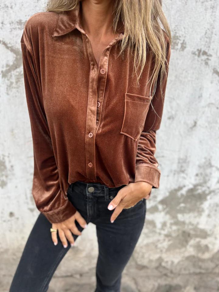 Selene | Velvet Blouse