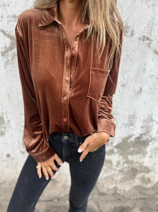 Selene | Velvet Blouse
