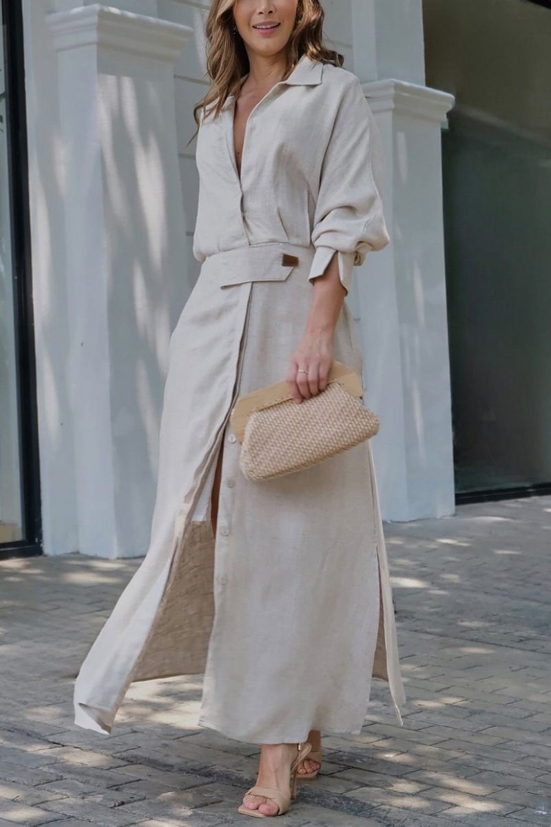 Jeanette | Maxi Dress with V-Neckline