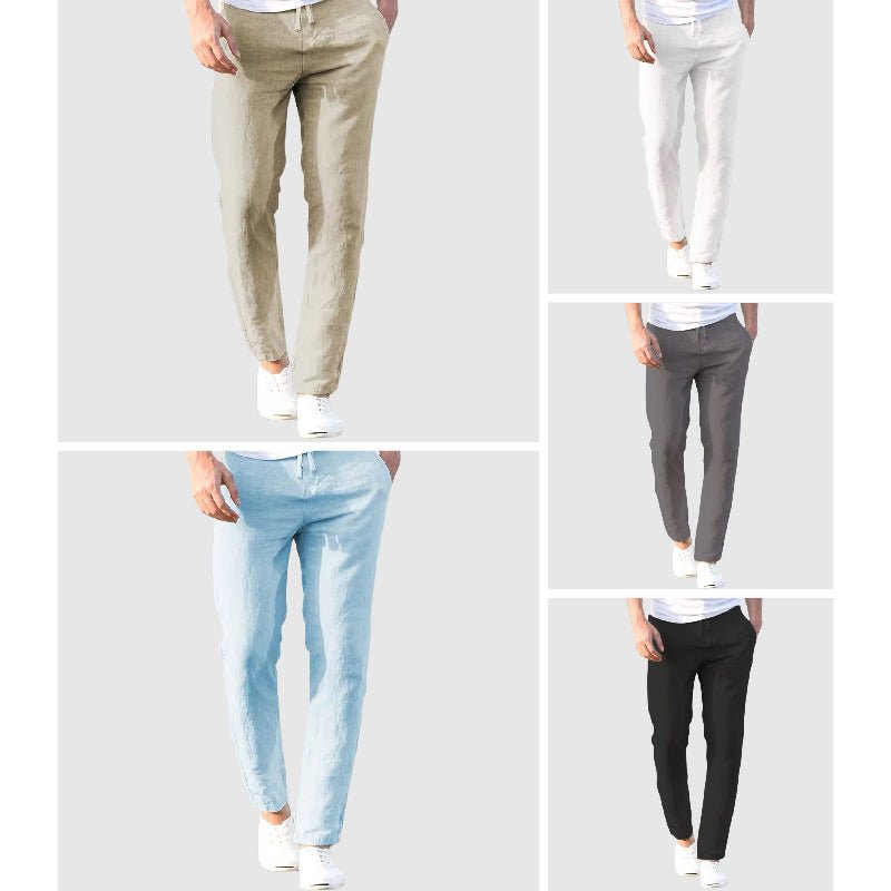 L’Artisan Cut Linen Pants by Henri Duval