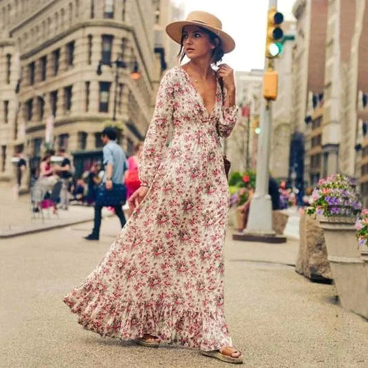 Nadia | Floral Maxi Summer Dress