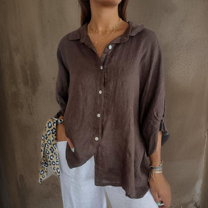Aislinn | Elegant Linen Blouse
