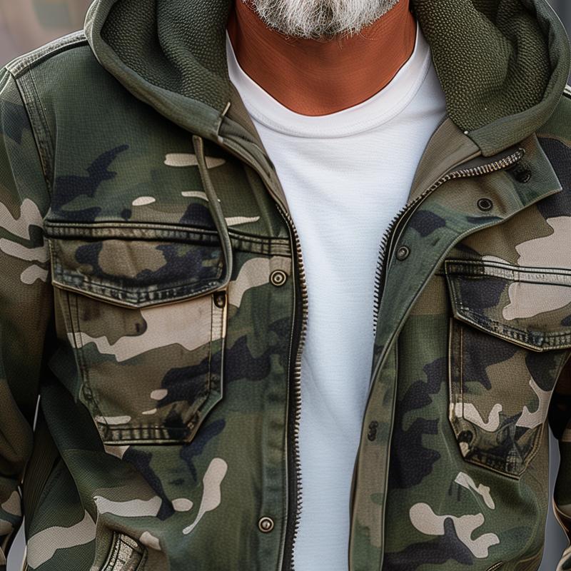 Sean | Camouflage Cargo Jacket