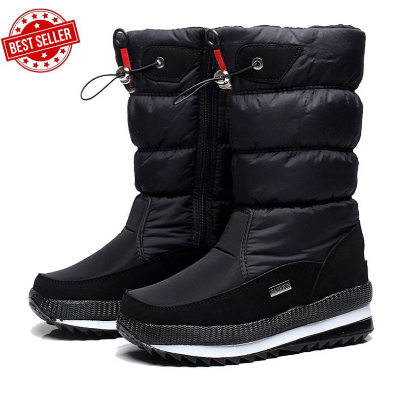 Nerina | Non-Slip Waterproof Faux Fur Snow Boots