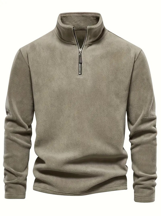 Lorcan | Fleece Pullover with Quarter Zipper