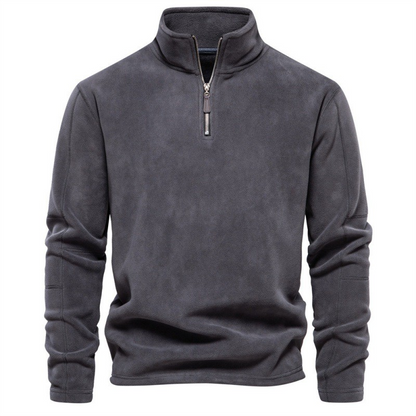 Lorcan | Fleece Pullover with Quarter Zipper